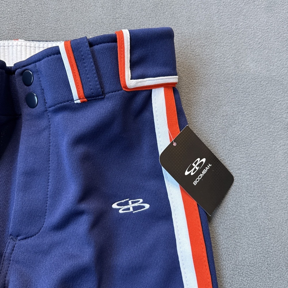 Boombah Softball Pants Girls 24 Navy Youth Sports Practice Belt Loop Stretch NWT - Picture 4 of 13